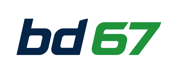bd 67 logo on dark navigation bar
